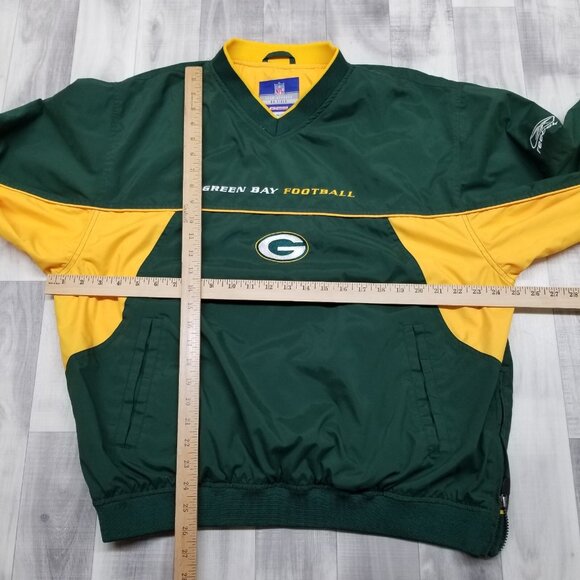 ✅Green Bay Packers NFL On Field Reebok Pullover Windbreaker Jacket Men's LARGE - Picture 3 of 12